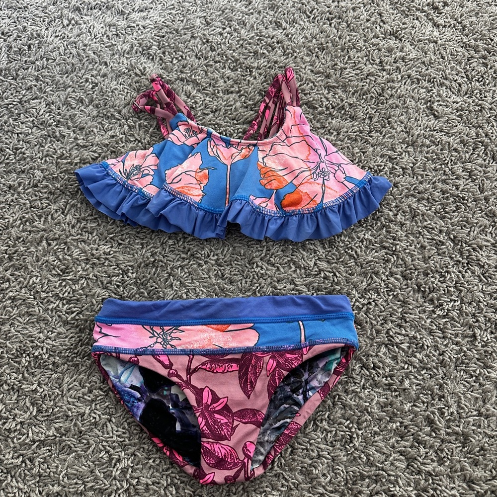 Maaji Pink and Blue Floral Bikini